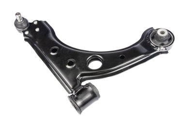 siyah metal araba yedek üzerine beyaz izole