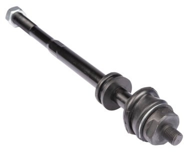 siyah metal araba yedek üzerine beyaz izole