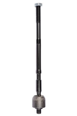 siyah metal araba yedek üzerine beyaz izole