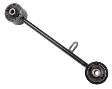 siyah metal araba yedek üzerine beyaz izole