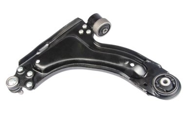 siyah metal araba yedek üzerine beyaz izole