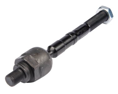 Beyaz arkaplanda otomatik süspansiyon parçaları, dengeleyici çubuğu