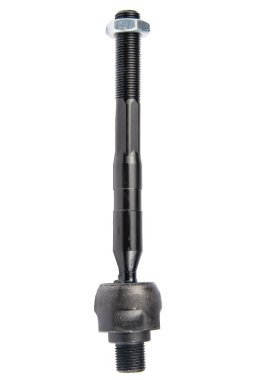 Beyaz arkaplanda otomatik süspansiyon parçaları, dengeleyici çubuğu