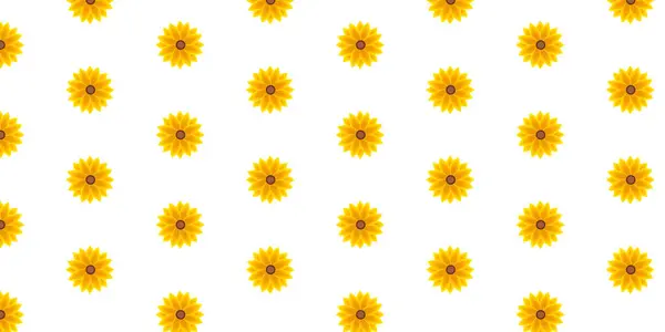 Renkli ayçiçekleri olan kusursuz bir desen. Kusursuz desen. Sarı çiçekler.