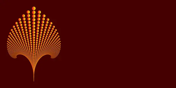 Arkaplan Kompozisyonu, Web Şablonu (YarıTonlama) Tasarım Vektörü Sanat İllüstrasyonu. Sancak kırmızı ve sarı nokta. Beyaz nokta