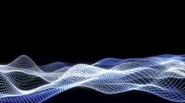 dalga çizgileri koyu, vektör çizimi