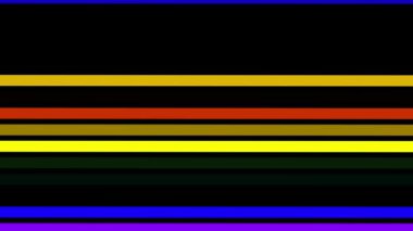 Siyah arkaplanda renkli neon çizgiler. soyut vektör illüstrasyonu.
