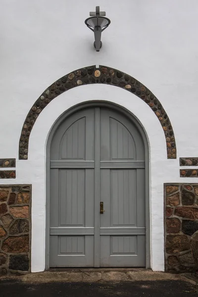 Old Chapel Door Shot Silkeborg Denmark — Stock Photo, Image