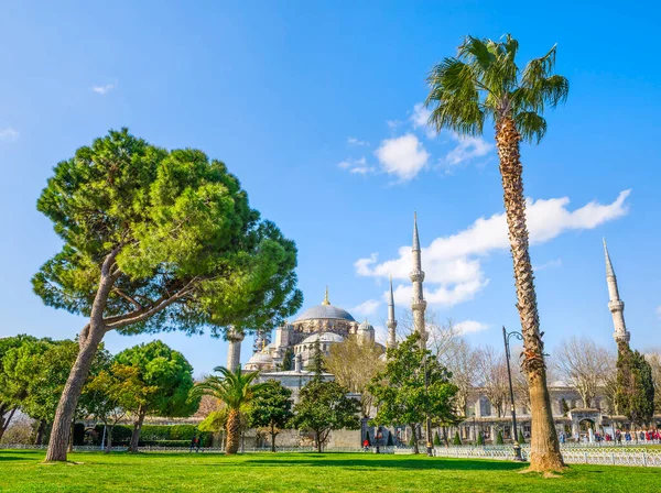 Türkiye Nin Stanbul Kentindeki Mavi Cami Yakınındaki Park — Stok fotoğraf