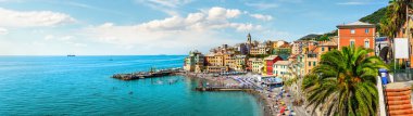 Bogliasco, Ligurian Denizi kıyısındaki küçük İtalyan kasabası.