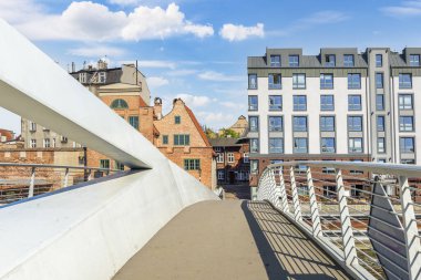 Gdansk 'taki Bascule köprüsü Polonya' ya yakın.