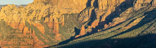 Early Morning Light Red Rocks Sedona Arizona Shadows — Stock Photo, Image