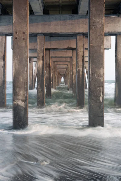 Repetition Pilons Pier Long Exposures Evening — Stock Photo, Image