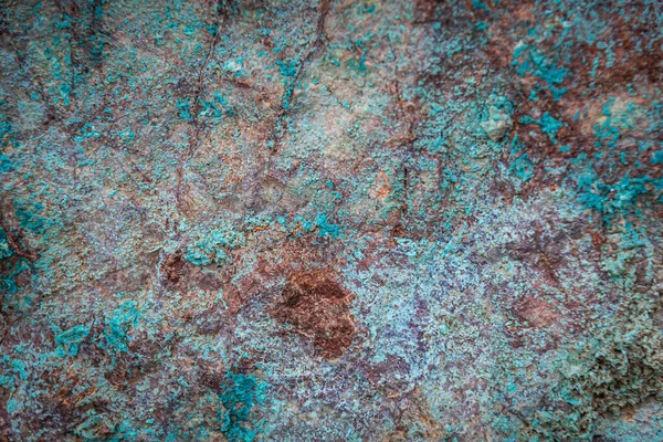 Деталь Мідної Руди Вбудованої Гранітні Скелі Арізоні — стокове фото