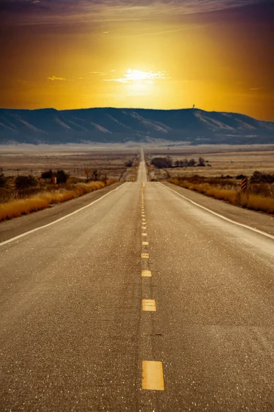 Stock image Open road in the American southwest through the state of Arizona