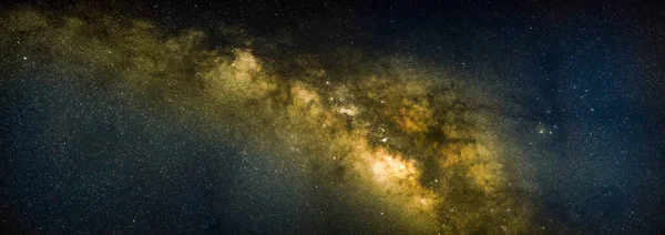 Панорама Галактики Млечный Путь Звездном Ночном Небе — стоковое фото