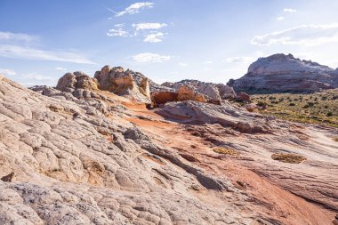 Arizona 'daki Vermillion Cliffs Ulusal Anıtı' ndaki Ak Cepte kara oluşumları.