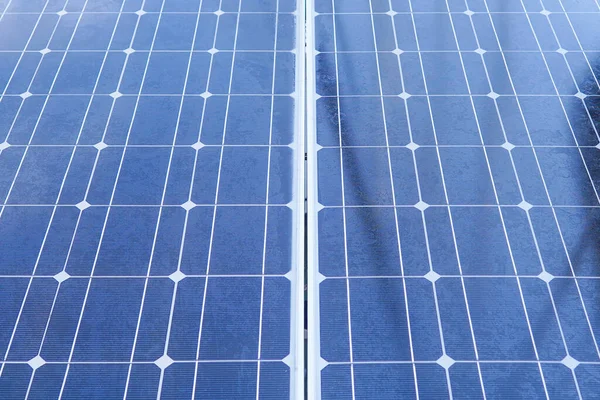 태양열 클로즈업 전지의 클로즈업 생산을 광전지 패널의 질감의 — 스톡 사진