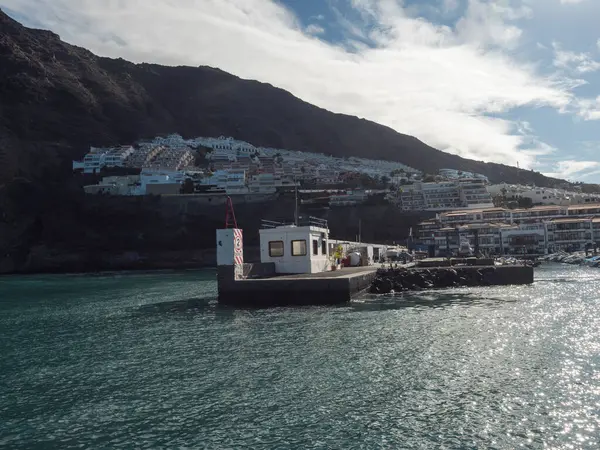 Los Gigantes Tenerife Canarische Eilanden Spanje December 2021 Jachthaven Met — Stockfoto