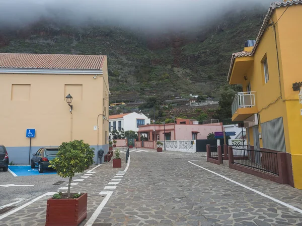 Agulo Gomera Islas Canarias España Diciembre 2021 Calle Empedrada Con — Foto de Stock