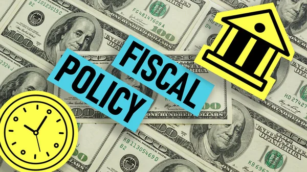 Política Fiscal Muestra Utilizando Texto — Foto de Stock