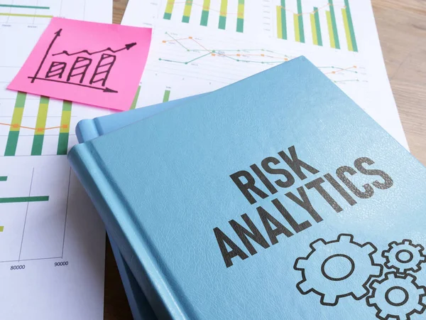 stock image Risk Analytics is shown using a text