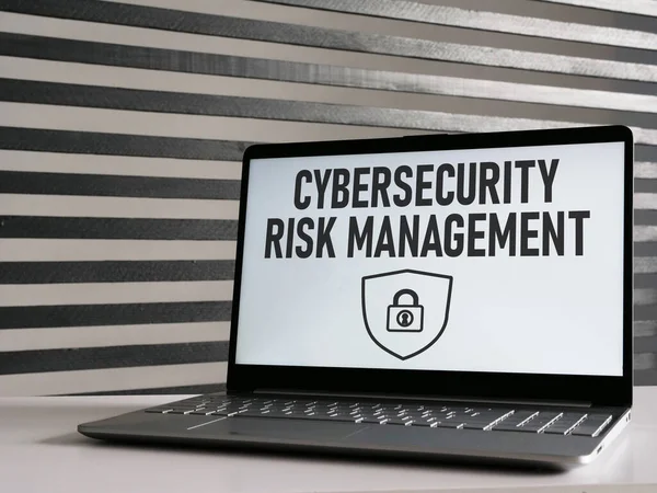 Cybersecurity Risk Management is shown using a text