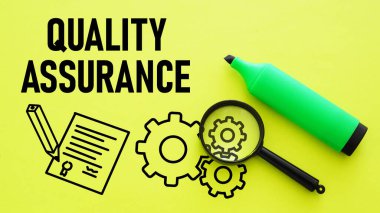 Quality assurance is shown using a text