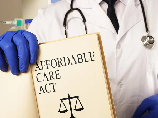 Betaalbare Care Act Aca Wordt Weergegeven Met Behulp Van Een — Stockfoto