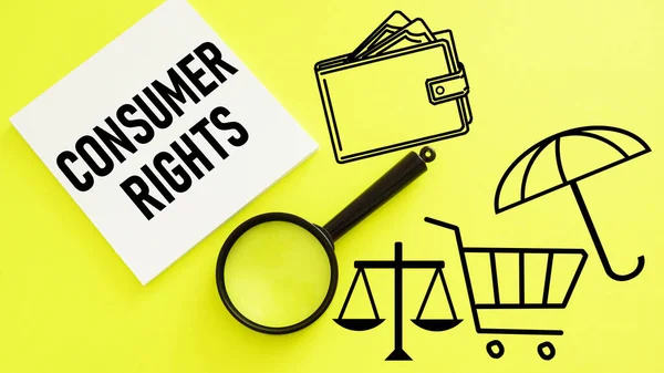 Consumer Rights Shown Using Text — Stock Photo, Image