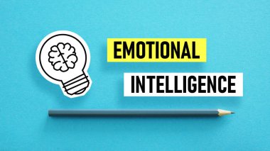 Emotional intelligence at work is shown using a text