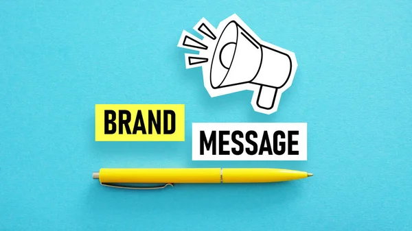 Brand Message Shown Using Text — Foto Stock
