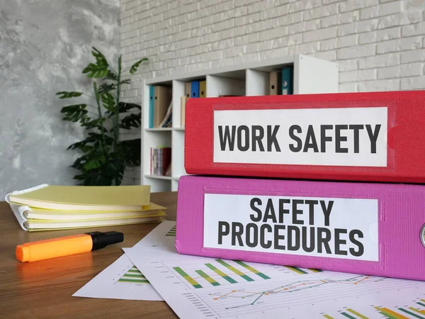 Work Safety and Safety Procedures are shown using a text