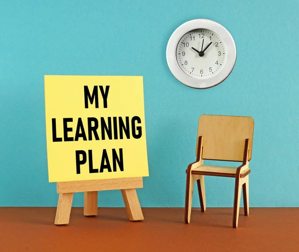 My Learning Plan is shown using a text