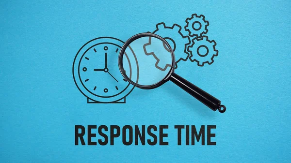 stock image Response Time is shown using a text