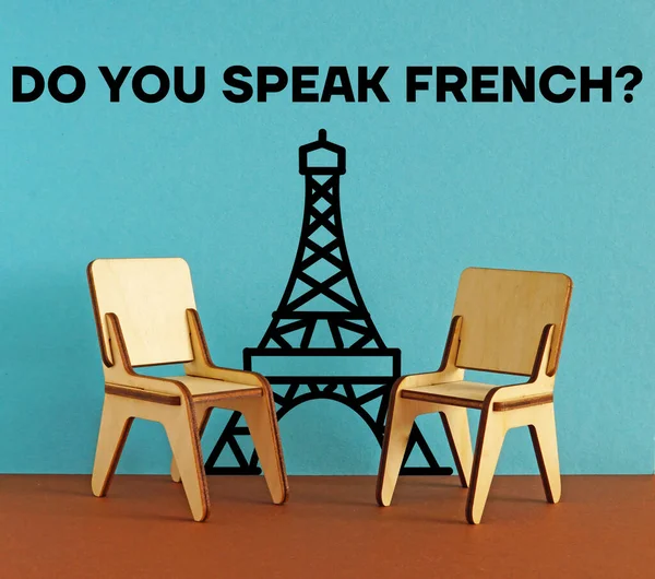 stock image Do You Speak French is shown using a text