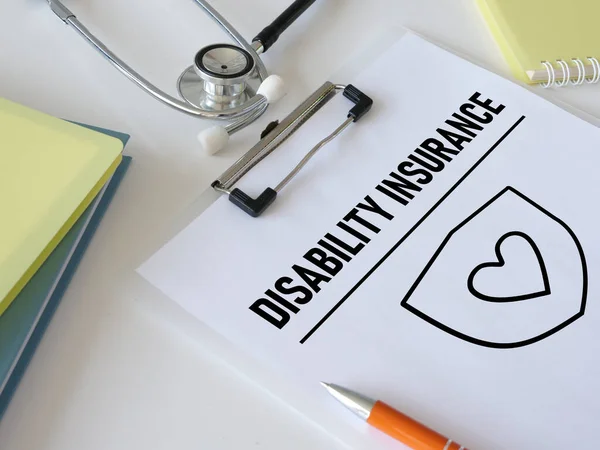 Disability insurance is shown using a text