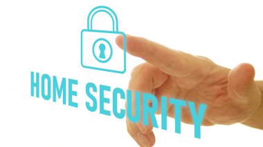 Ev Güvenliği bir metin kullanılarak gösterilir