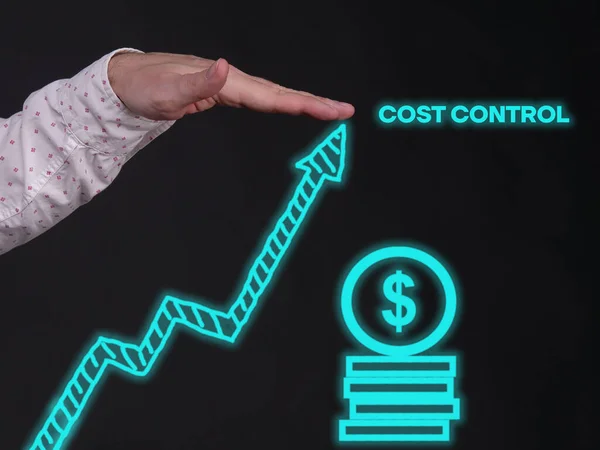 Cost control is shown using a text and picture of the chart