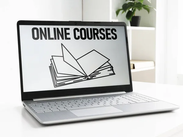 Online Courses and e-learning. Digital Lecture Online Education concept.