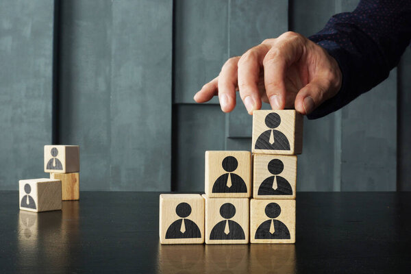 Human Resource Management, Business team building and Job Hiring Recruitment concept.