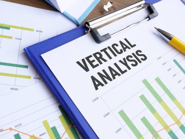 Dikey analiz bir metin kullanılarak gösterilir