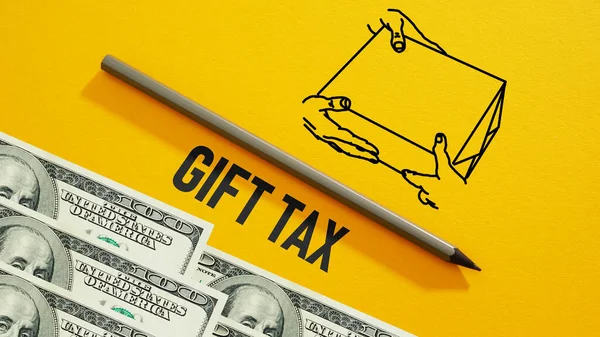 Gift Tax Wordt Weergegeven Met Behulp Van Een Tekst — Stockfoto