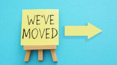 İletiyi taşıdık Bir metin kullanılarak gösterilir. Taşındık.