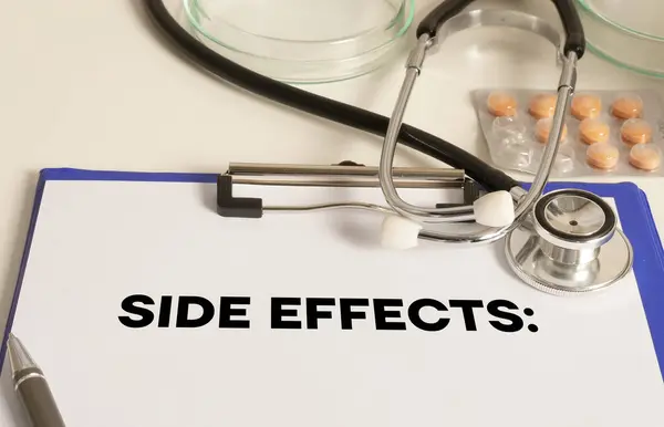 Side Effects are shown using a text