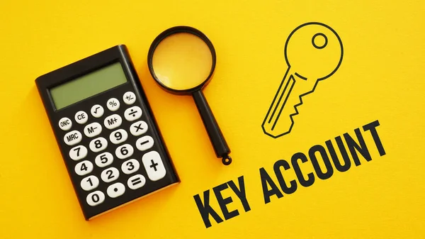 Key account management is shown using a text