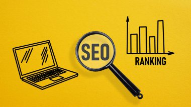 SEO sıralaması bir metin kullanılarak gösterilir