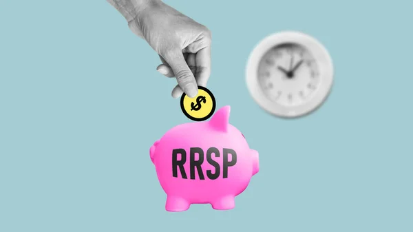 RRSP Registered Retirement Saving Plan is shown using a text