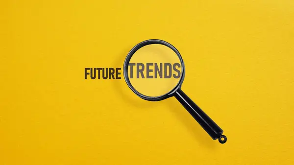 Future trends are shown using a text