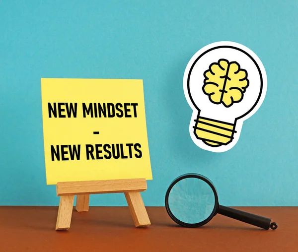 New mindset new results is shown using a text